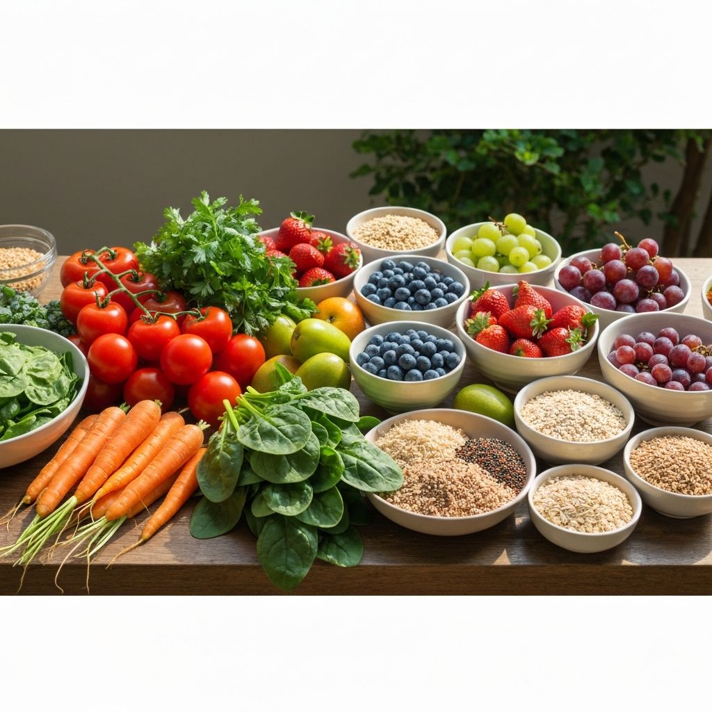 Fresh plant-based meals and vegetables